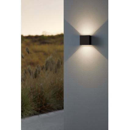 Eglo - Applique a LED da esterno 2xLED/2,8W/230V IP54 nero