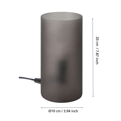 Eglo - Tischlampe 1xE14/60W/230V schwarz