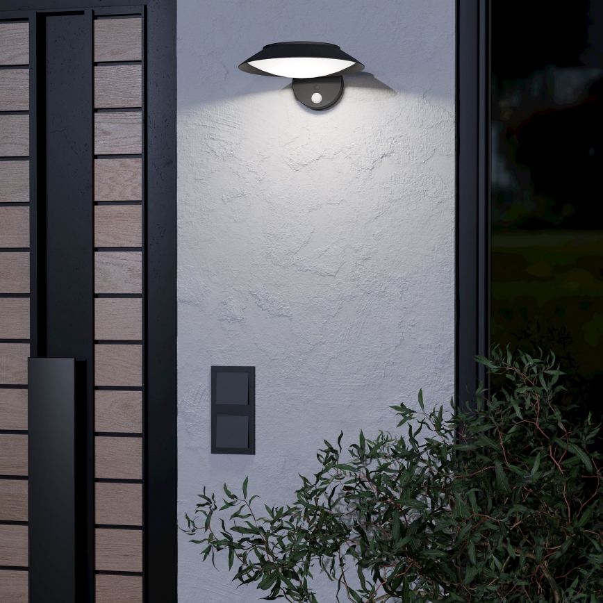 Eglo - Applique a LED solare con sensore LED/7W/3,7V IP44