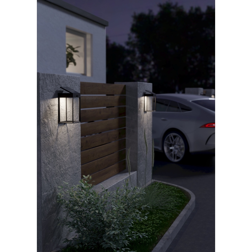 Eglo - Applique a LED solare con sensore LED/6,5W/3,7V IP44
