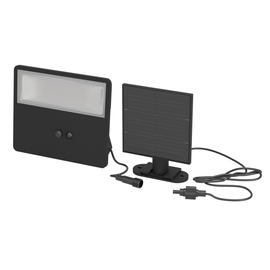 Eglo - Applique murale solaire LED avec détecteur LED/6,7W/3,7 2400 mAh IP44 noir
