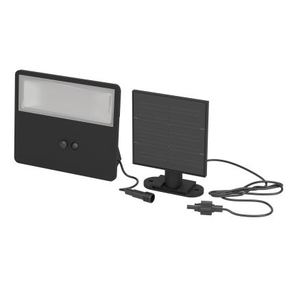 Eglo - Lampada da parete solare a LED con sensore LED/6,7W/3,7V 2400 mAh IP44 nera