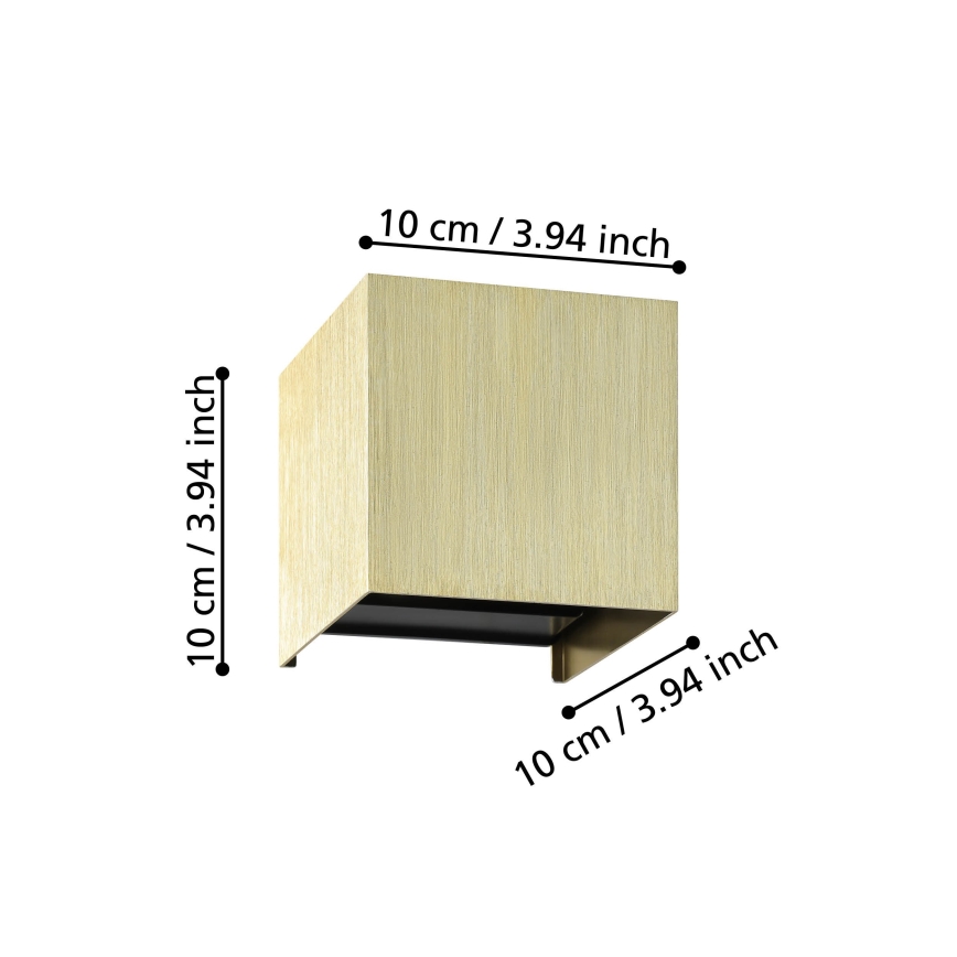 Eglo - Applique a LED 2xLED/1,5W/230V 3000K oro