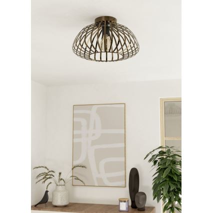 Eglo - Deckenleuchte 1x E27/40W/230V, Ø 38,5 cm, Bronze