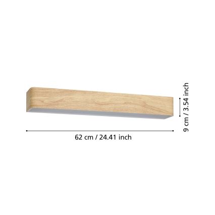 Eglo - Applique murale salle de bain LED/26,5W/230V 3000K IP44 beige