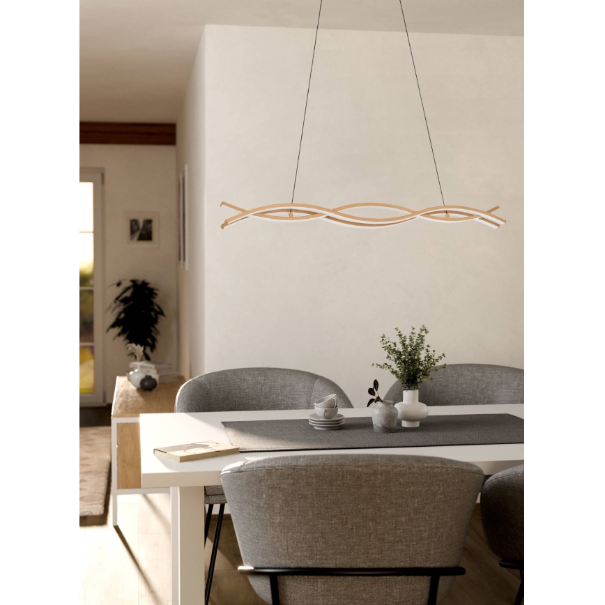 Eglo - Lampadario LED a sospensione con cavo LED/35W/230V dorato