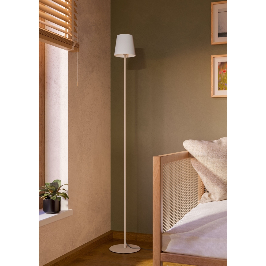 Eglo - Lampada da terra 1xE14/7,5W/230V crema/bianca