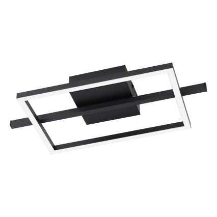 Eglo - Dimmbare LED-RGBW-Deckenleuchte LED/17W/230V 2700-6500K schwarz + Fernbedienung