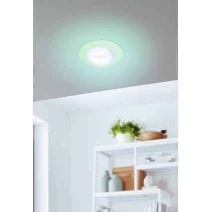 Eglo - Set di 3 faretti LED RGBW da incasso per bagno, dimmerabili, LED/3,8W/230V 2700-6500K IP44 + telecomando