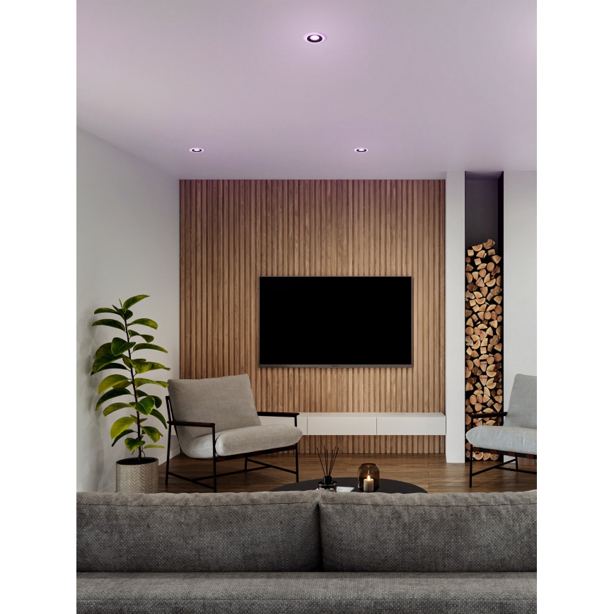 Eglo - SET 3x LED RGBW Lampada da incasso dimmerabile per bagni 3xLED/3,8W/230V 2700-6500K IP44 + telecomando