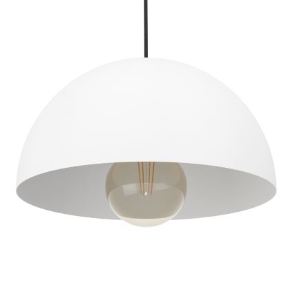 Eglo - Hängeleuchte 1xE27/40W/230V d 30 cm weiß