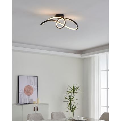 Eglo - Plafoniera dimmerabile RGBW LED/22W/230V 2700-6500K nero