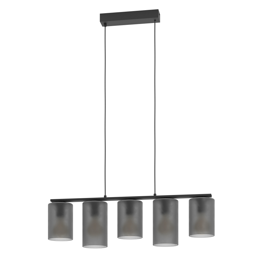 Eglo - Hängeleuchte COLOMERA 5xE27/40W/230V grau