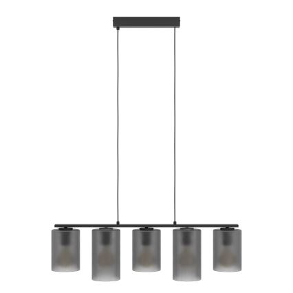 Eglo - Hängeleuchte COLOMERA 5xE27/40W/230V grau