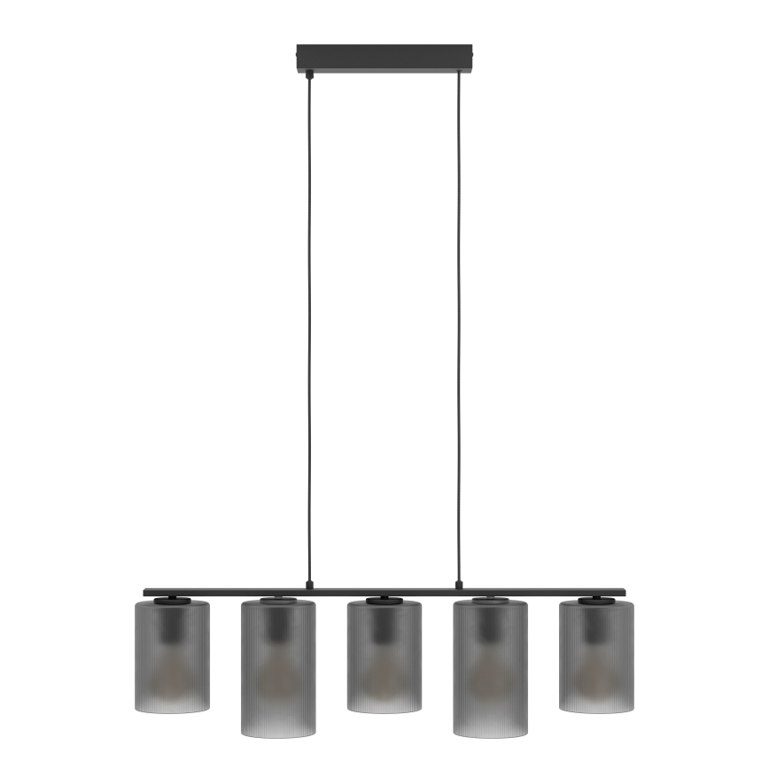 Eglo - Hängeleuchte COLOMERA 5xE27/40W/230V grau