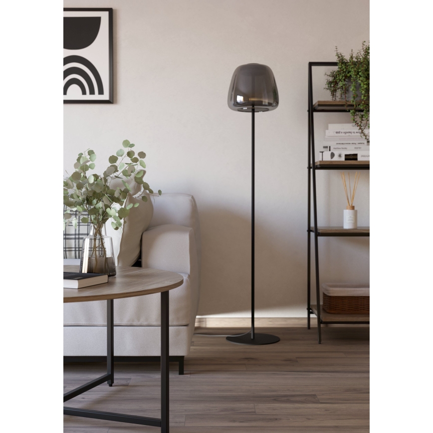 Eglo - Lampada da terra dimmerabile LED RGBW LED/15,5W/230V 2700-6500K fumé