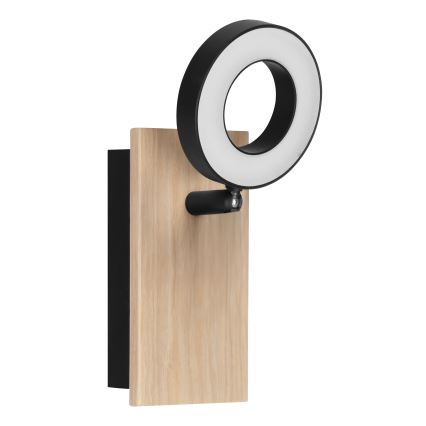 Eglo - Applique murale spot LED/4,2W/230V noire/marron