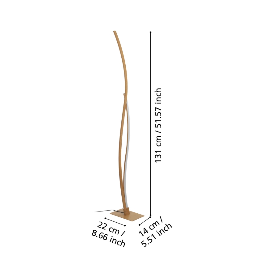 Eglo - Lampada LED da terra LED/20W/230V 4000K beige