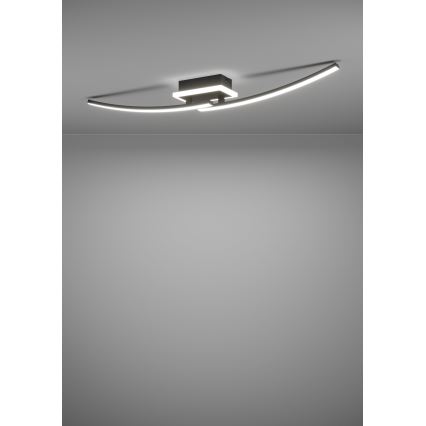 Eglo - LED-Deckenleuchte LED/12W/230V 4000K schwarz