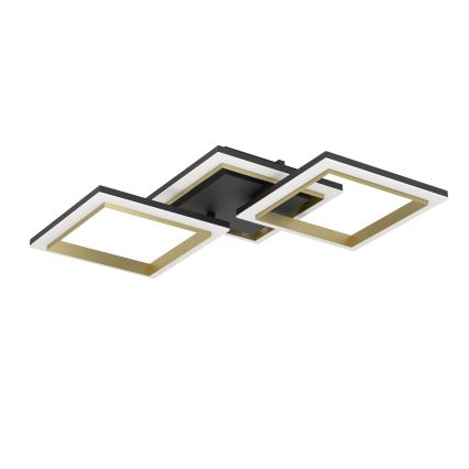 Eglo - Plafonnier à intensité variable LED/20W/230V 4000K noir/doré