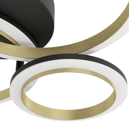 Eglo - Plafoniera LED dimmerabile LED/20W/230V 4000K nero/oro