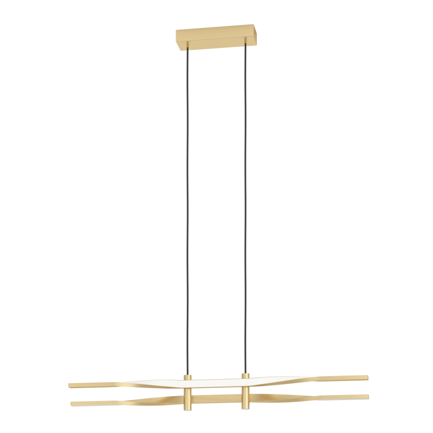 Eglo - Lampadario LED sospeso su cavo LED/21W/230V, finitura oro