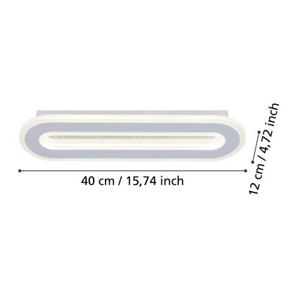Eglo - Applique a LED LED/12W/230V 4000K bianco