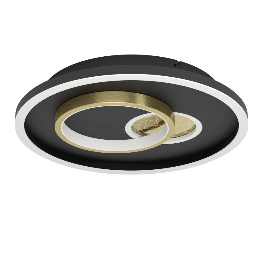 Eglo - Plafoniera LED LED/14W/230V + LED/8,5W Ø 38 cm nero/oro