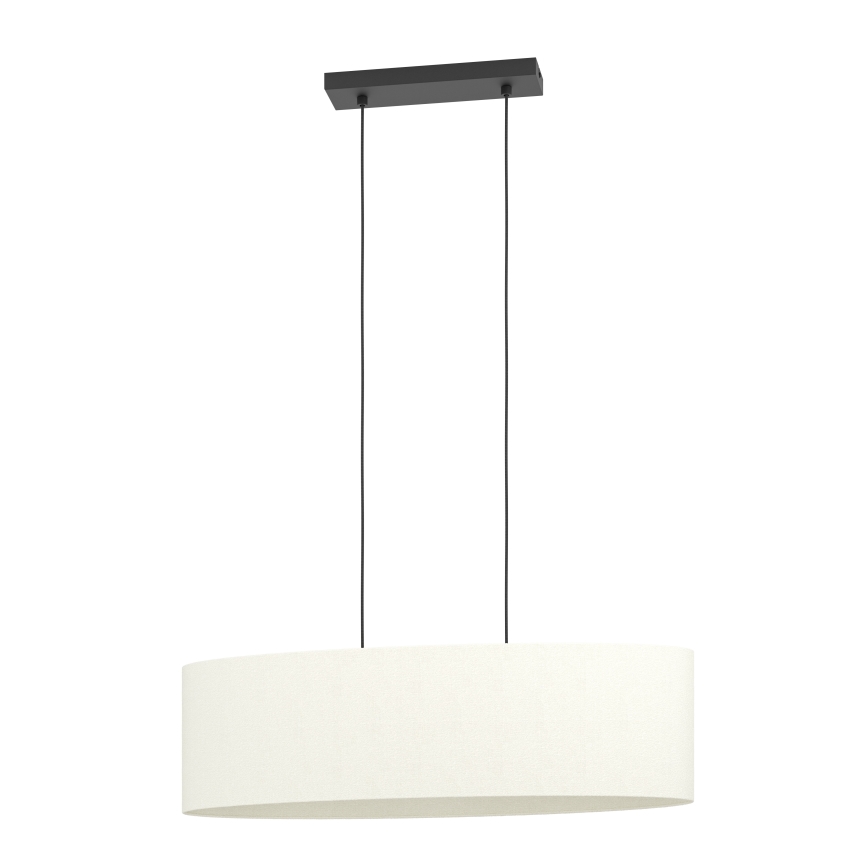 Eglo - Lampadario a sospensione con filo 2xE27/60W/230V bianco