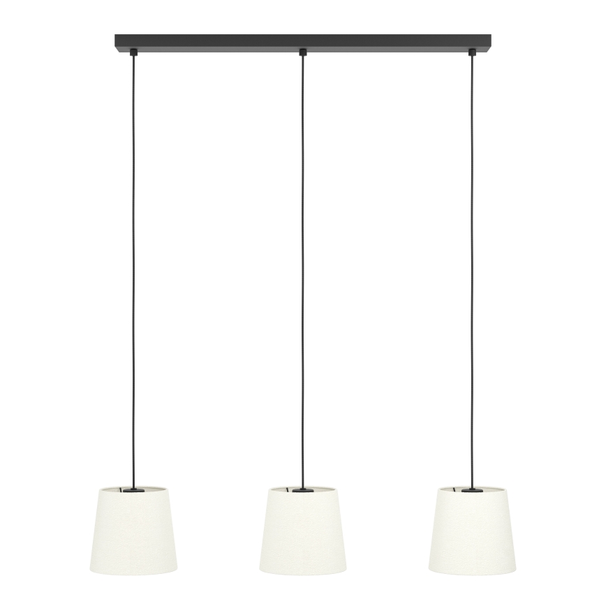 Eglo - Hängeleuchte 3xE27/60W/230V weiß