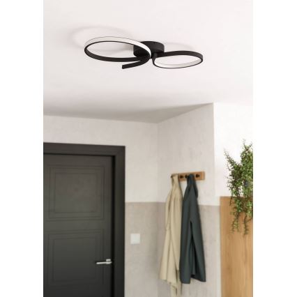 Eglo - Plafonnier LED/21W/230V 3000K noir