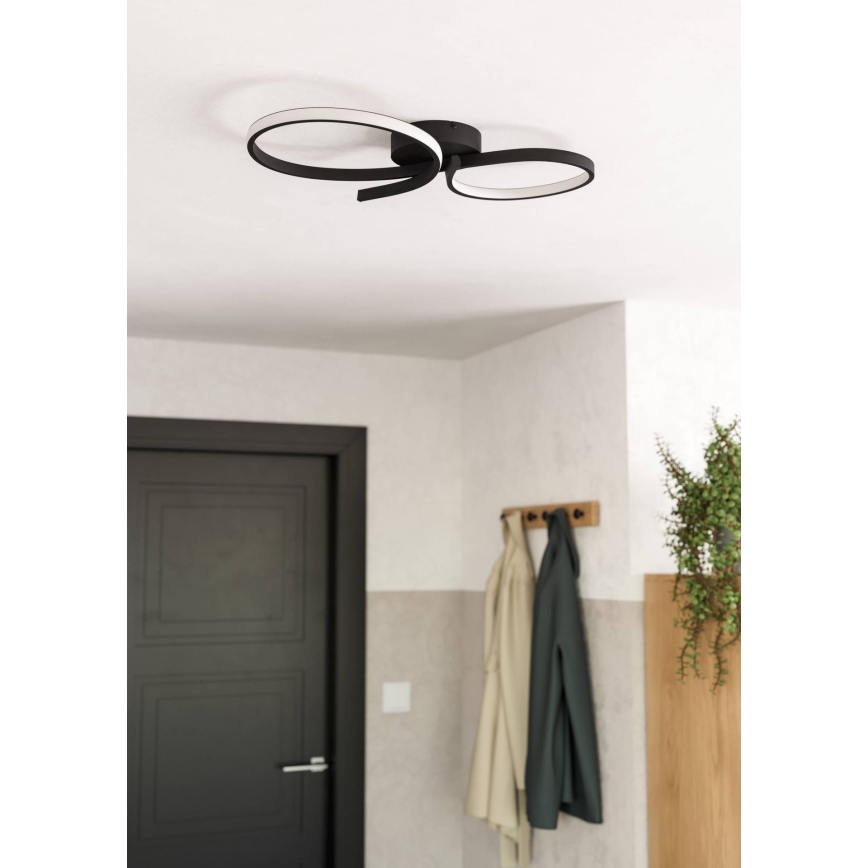 Eglo - Plafonnier LED/21W/230V 3000K noir