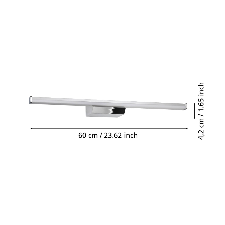 Eglo - Éclairage de miroir de salle de bain RGBW à intensité variable LED/12W/230V 2700-6500K IP44 chrome mat