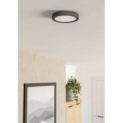 Eglo - Plafonnier LED LED/7,5W/230V 2700/4000/6500K Ø 16,6 cm noir