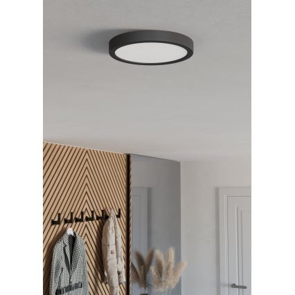 Eglo - Plafonnier LED FUEVA LED/11,5W/230V 2700/4000/6500K Ø 21,1 cm noir