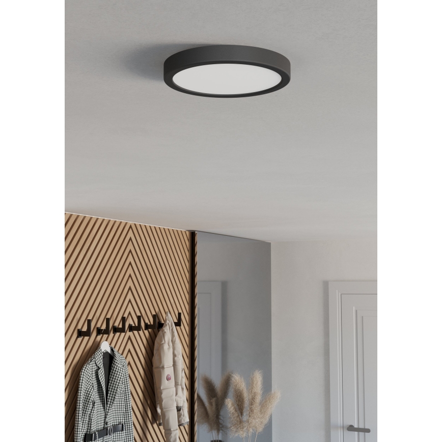 Eglo - Plafonnier LED FUEVA LED/11,5W/230V 2700/4000/6500K Ø 21,1 cm noir