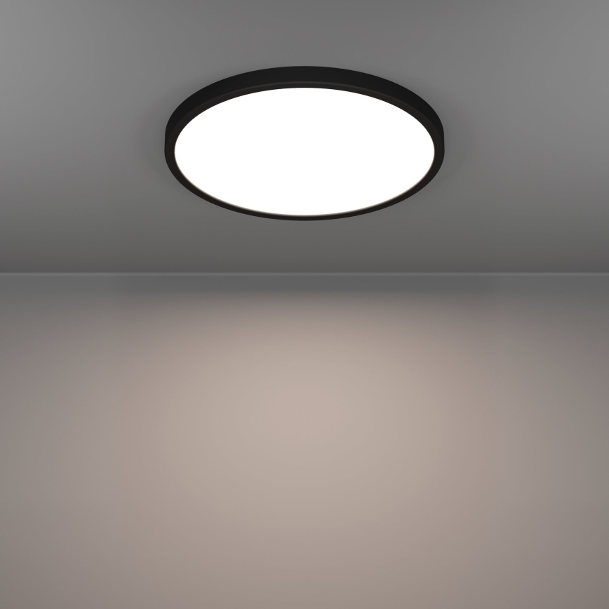Eglo - Plafonnier LED 17W/230V 2700/4000/6500K Ø 38,9 cm noir