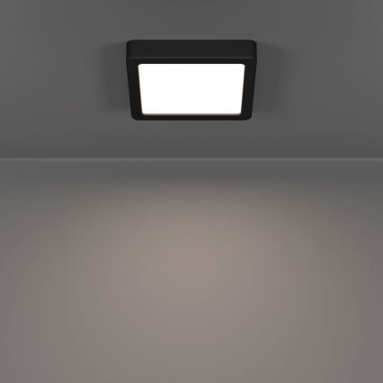Eglo - Plafoniera LED 7W/230V 2700/4000/6500K 15x15cm nero