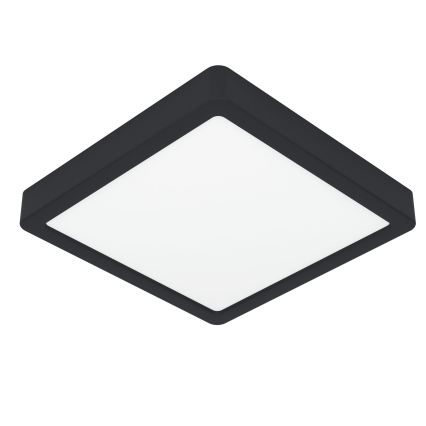 Eglo - Plafoniera LED 10,5 W, 230 V, 2700/4000/6500 K, 22 x 22 cm, nera