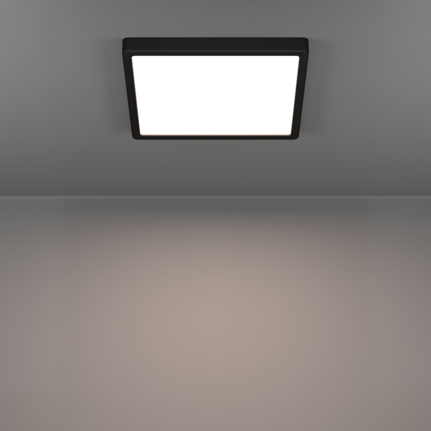 Eglo - Plafoniera a LED/13W/230V 2700/4000/6500K 29x29cm nera