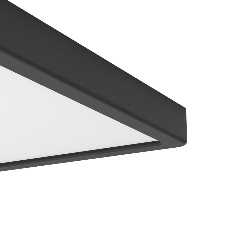 Eglo - Plafonnier LED/17,5W/230V 2700/4000/6500K 39x39 cm noir