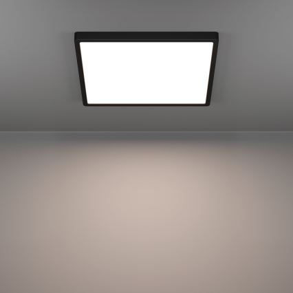 Eglo - Plafonnier LED/17,5W/230V 2700/4000/6500K 39x39 cm noir
