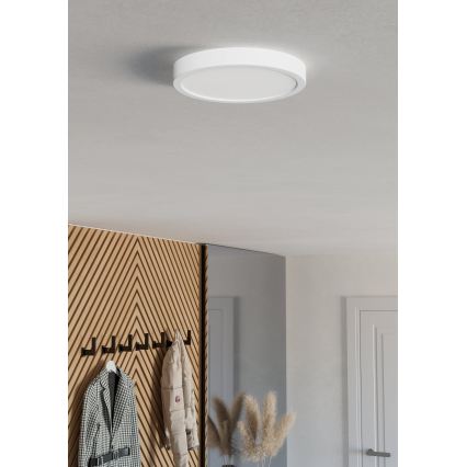 Eglo - Plafoniera LED 11,5 W/230 V, 2700/4000/6500 K, Ø 21,1 cm, bianca