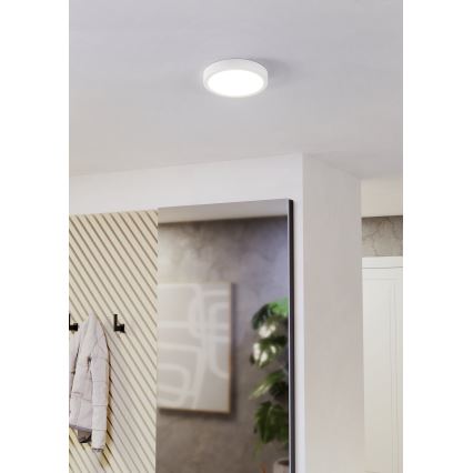 Eglo - Plafoniera LED 11,5 W/230 V, 2700/4000/6500 K, Ø 21,1 cm, bianca