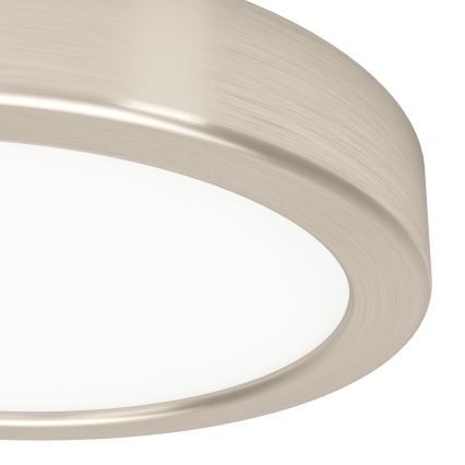 Eglo - LED-Deckenleuchte, 7,5 W, 230 V, 2700/4000/6500 K, Ø 16,6 cm, mattchrom