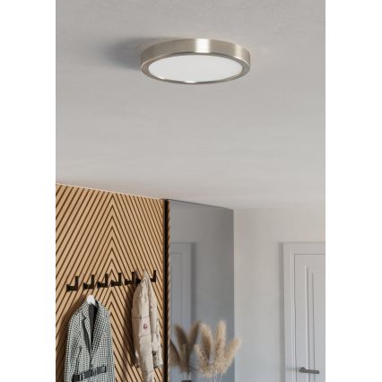 Eglo - Plafoniera a LED 11,5W/230V 2700/4000/6500K Ø 21,1 cm cromo opaco