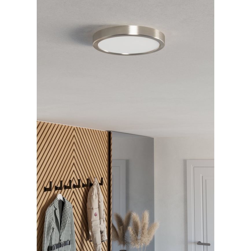 Eglo - Plafoniera a LED 11,5W/230V 2700/4000/6500K Ø 21,1 cm cromo opaco