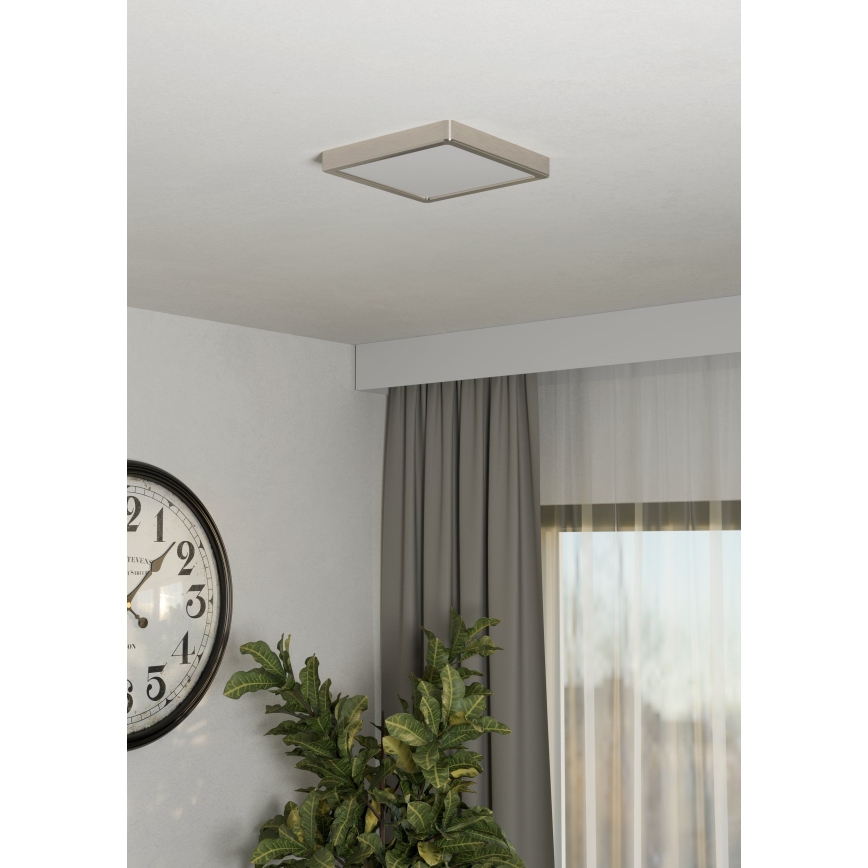 Eglo - Plafonnier LED/10,5W/230V 2700/4000/6500K 22x22 cm chrome mat