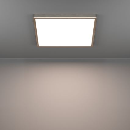 Eglo - Plafoniera LED/17,5W/230V 2700/4000/6500K 39x39 cm cromo opaco