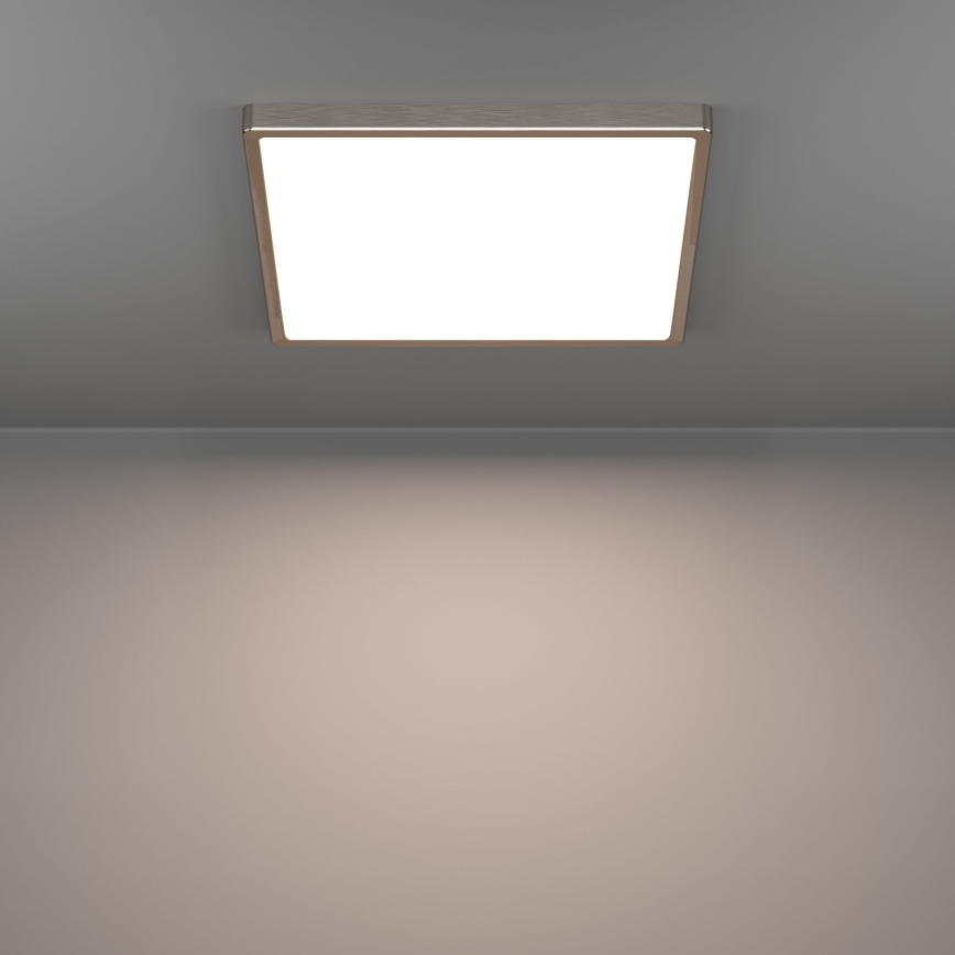 Eglo - Plafoniera LED/17,5W/230V 2700/4000/6500K 39x39 cm cromo opaco